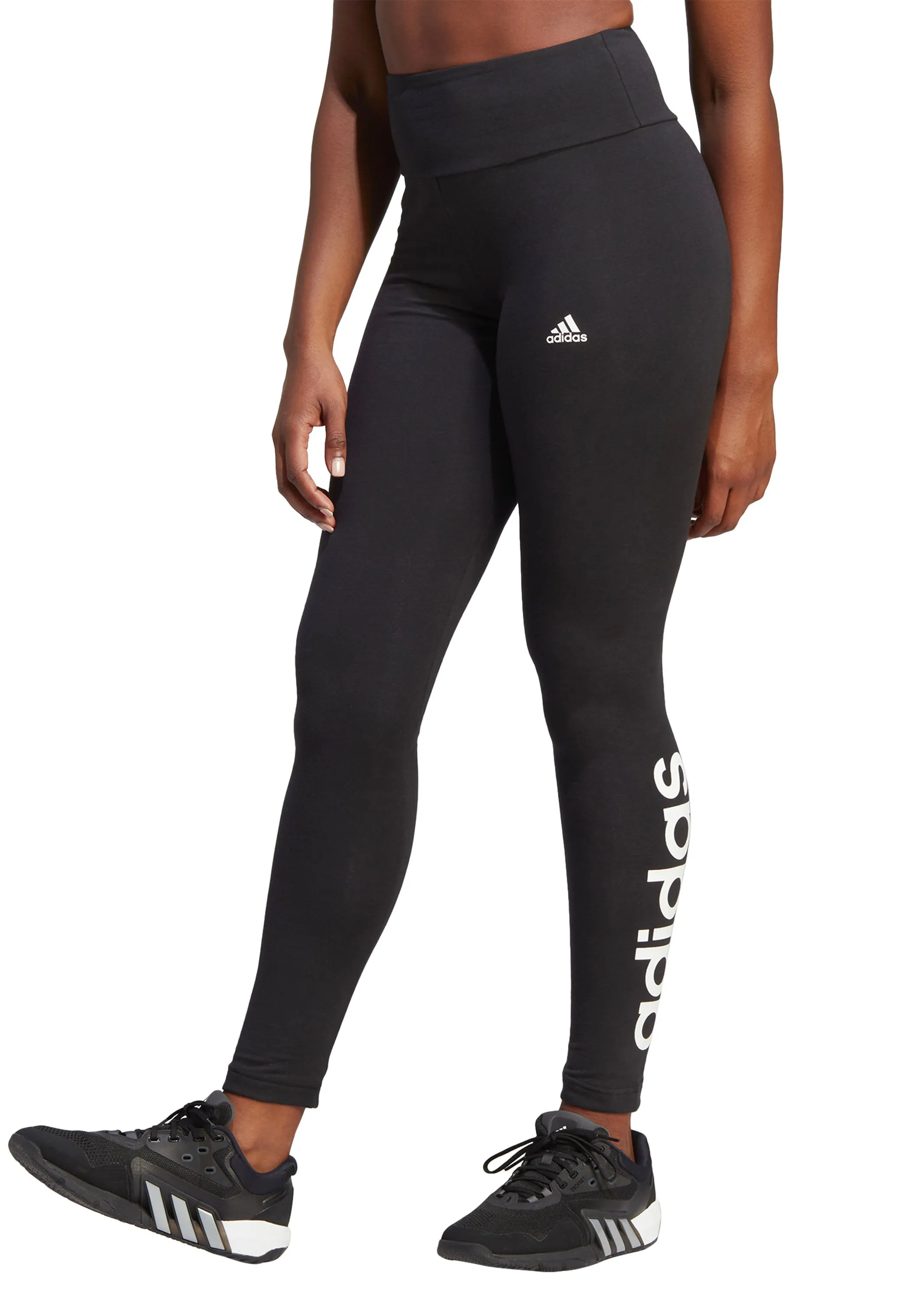 Adidas Womens Essential High-Waisted Logo Leggings <br> GL0633