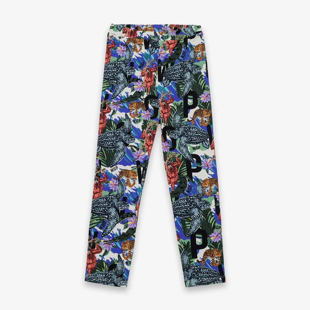 Animal Lovers" printed leggings for children