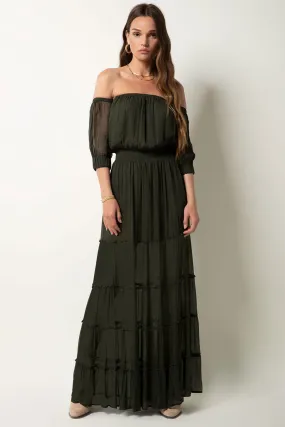 Elegant Arethusa Off-Shoulder Dress for Women – Chic & Stylish Evening Wear