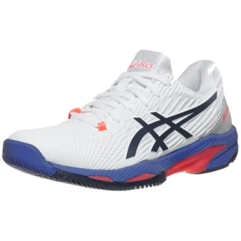 Asics Womens Solution Speed FF 2 Tennis Shoes - White/Peacoat