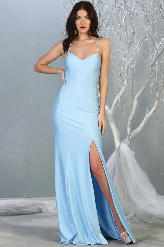 baby blue event dress