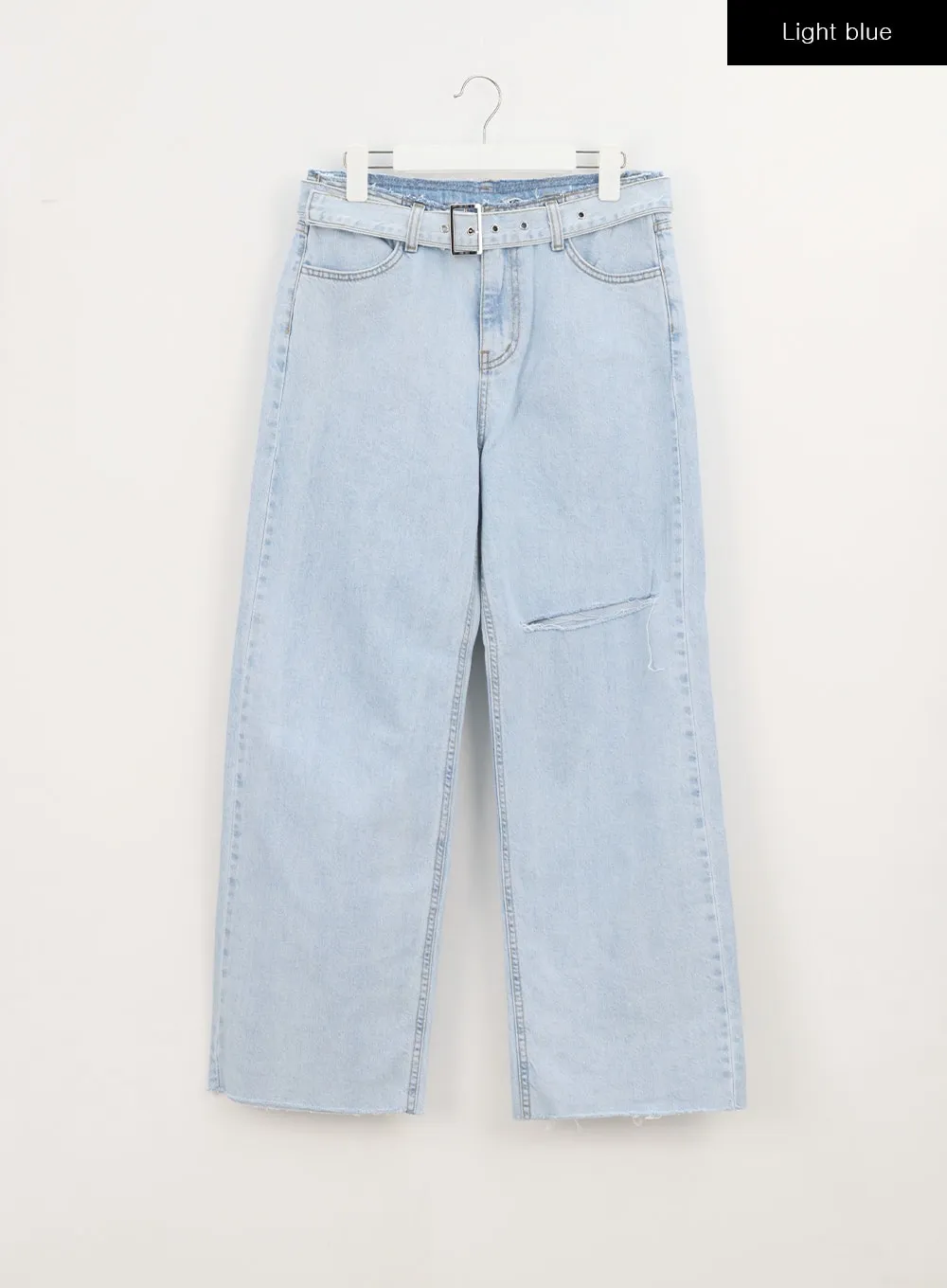 Baggy Jeans With Belt BA325