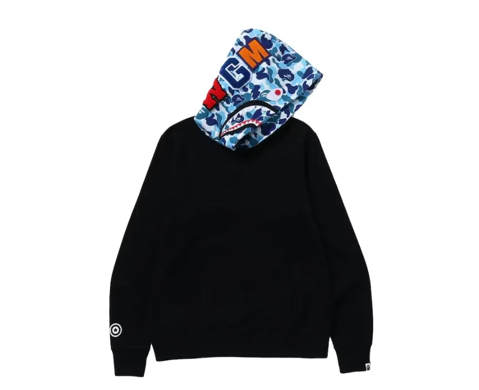 BAPE ABC CAMO SHARK PULLOVER HOODIE BLUE