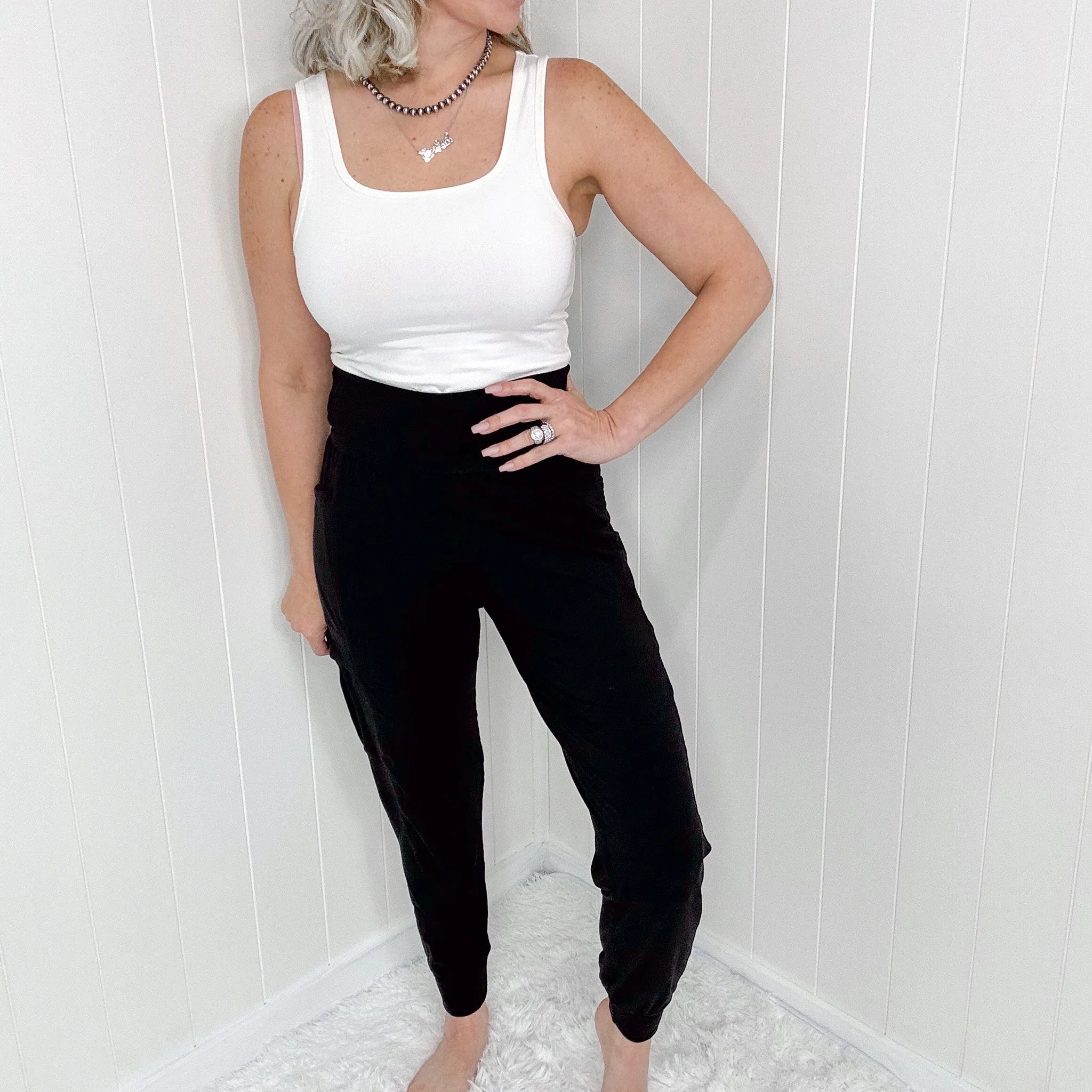 Black Butter Soft Legging Cargo Jogger