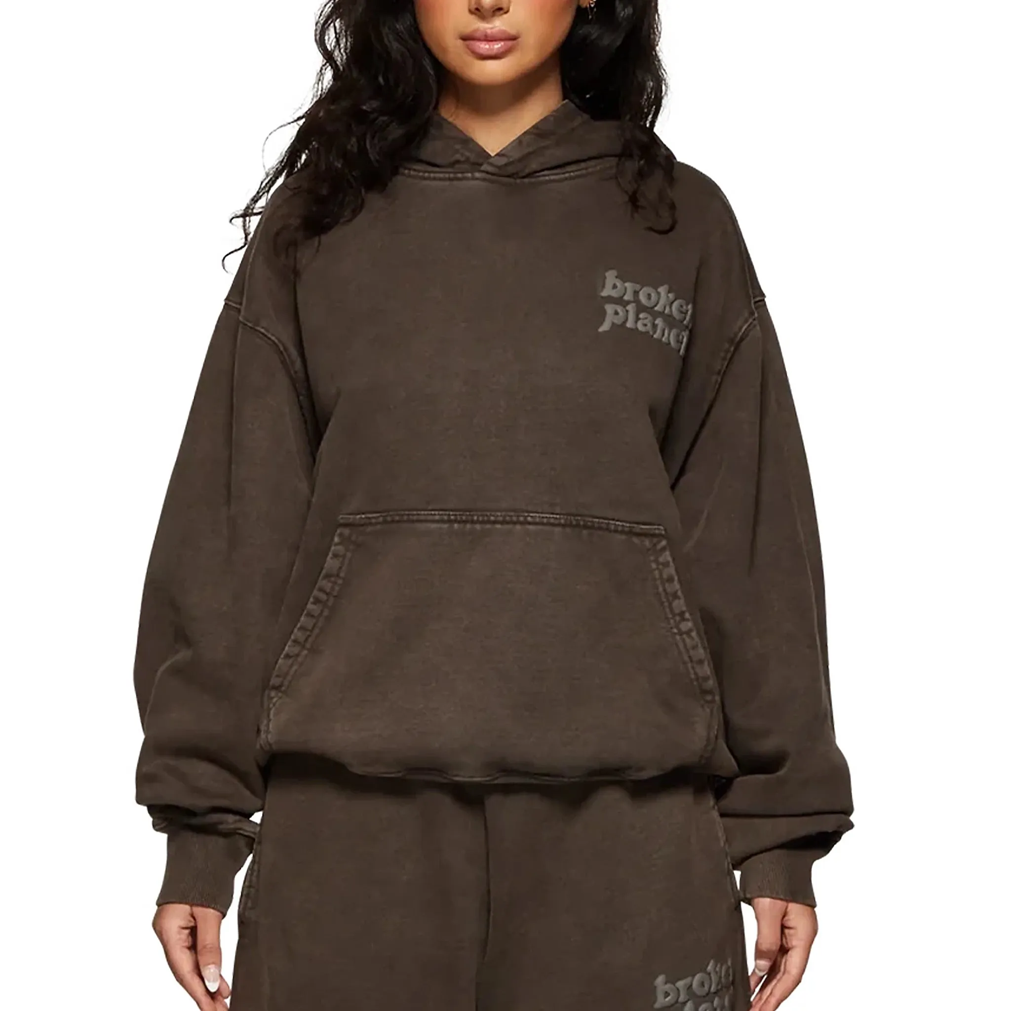 Broken Planet Basics Washed Mocha Hoodie