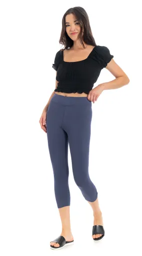 Capri Leggings - twilight - organic cotton