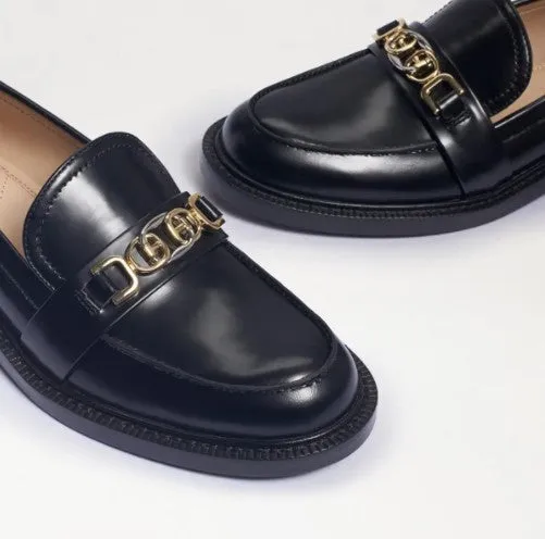 Christy Loafer in Black Box Leather