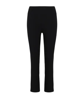 Crop Flare Pant in Black