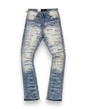 Debris Stacked Denim Jean