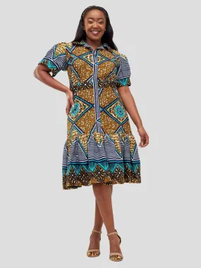 Dewuor Azuri Dress - Turquoise