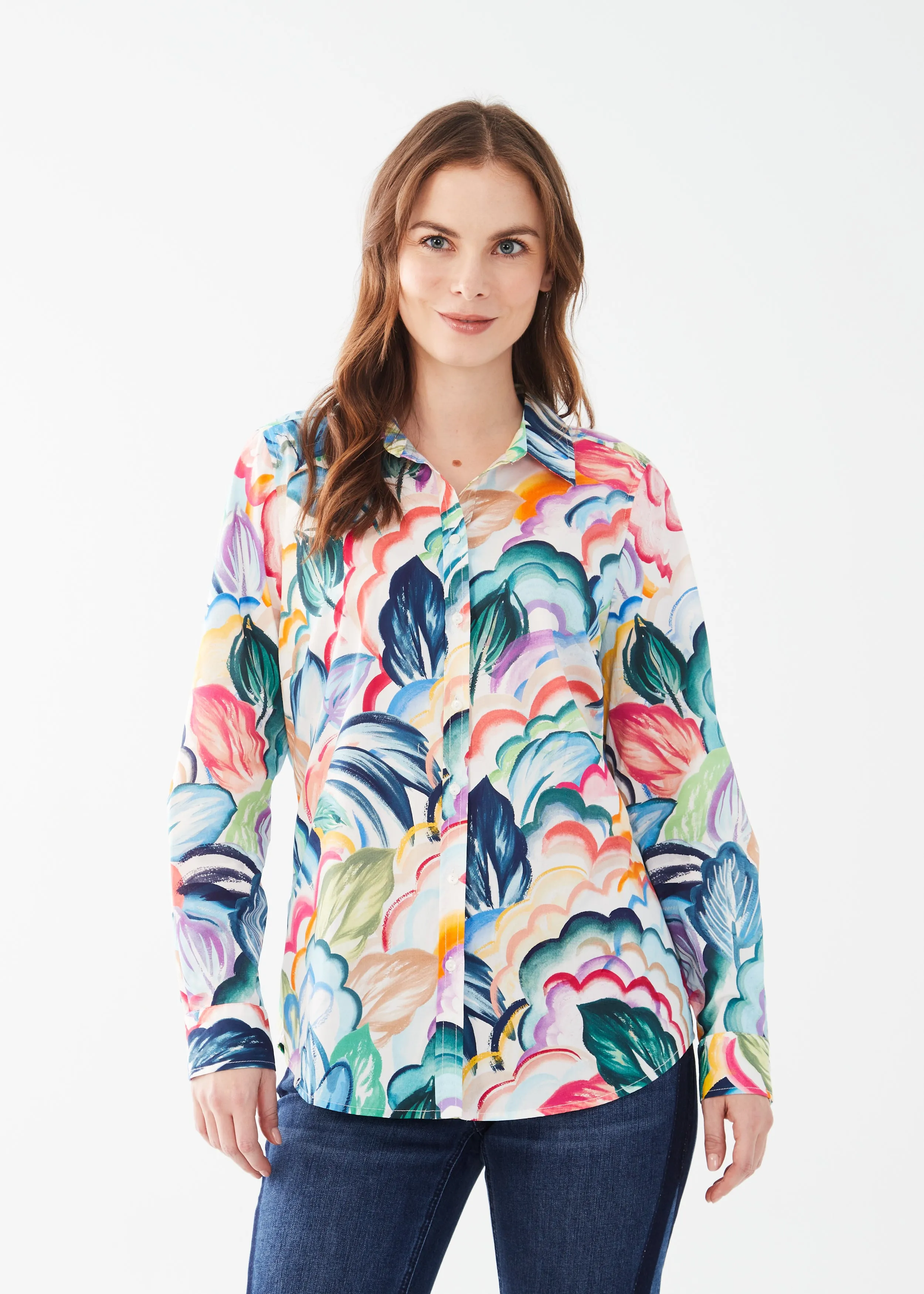 FDJ shirt 7257623, stretch poplin print