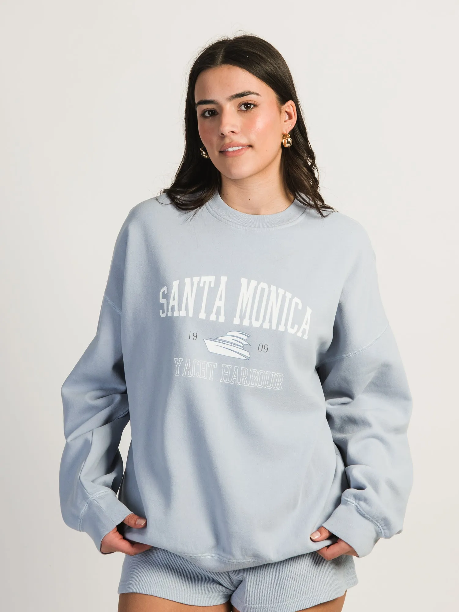 HARLOW MICHELLE PRINT CREWNECK - SANTA MONICA