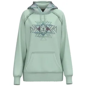 'Hooey' Women's Chaparral Aztec Pattern Hoody - Teal