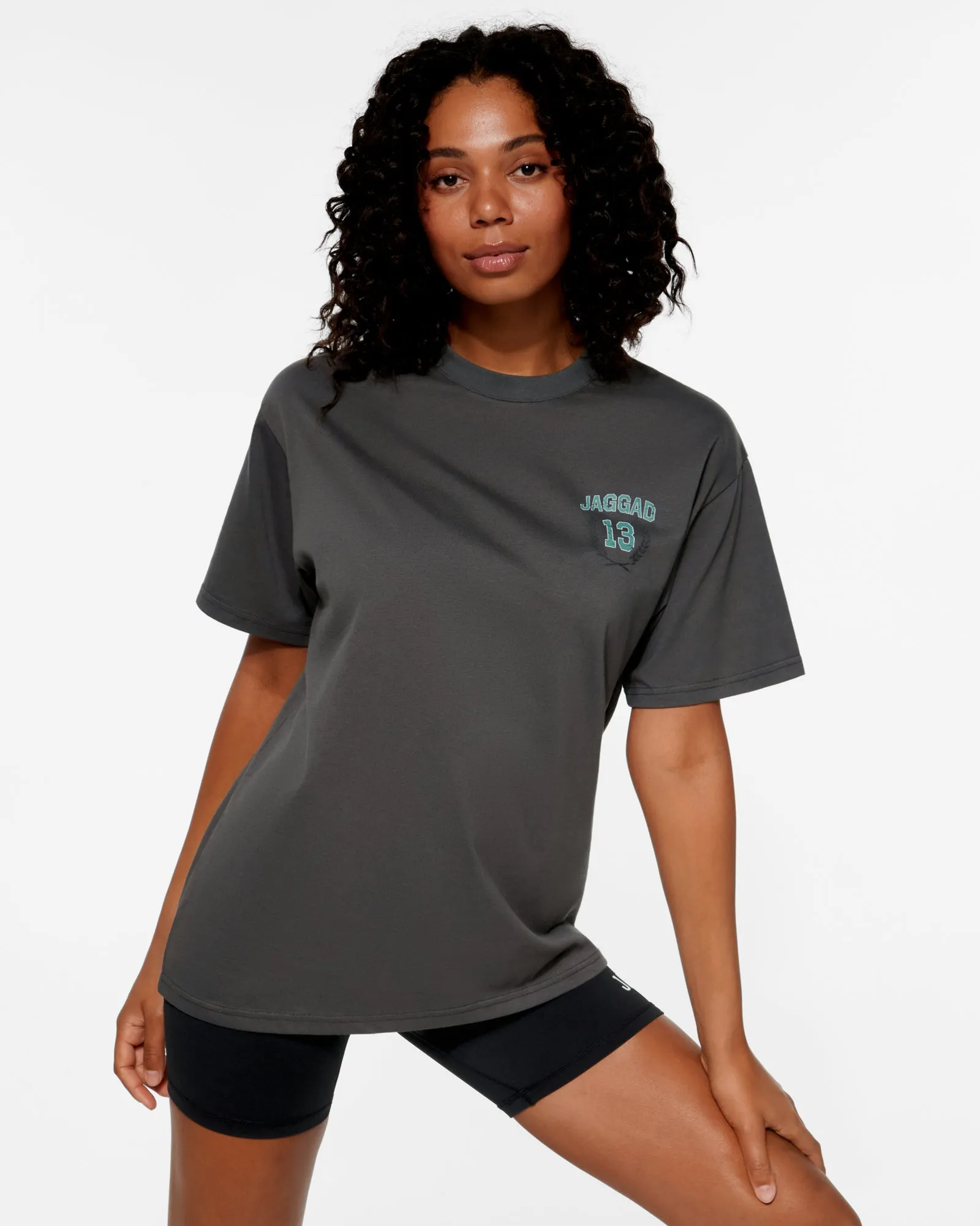 IVY LEAGUE OVERSIZED TEE STEEL