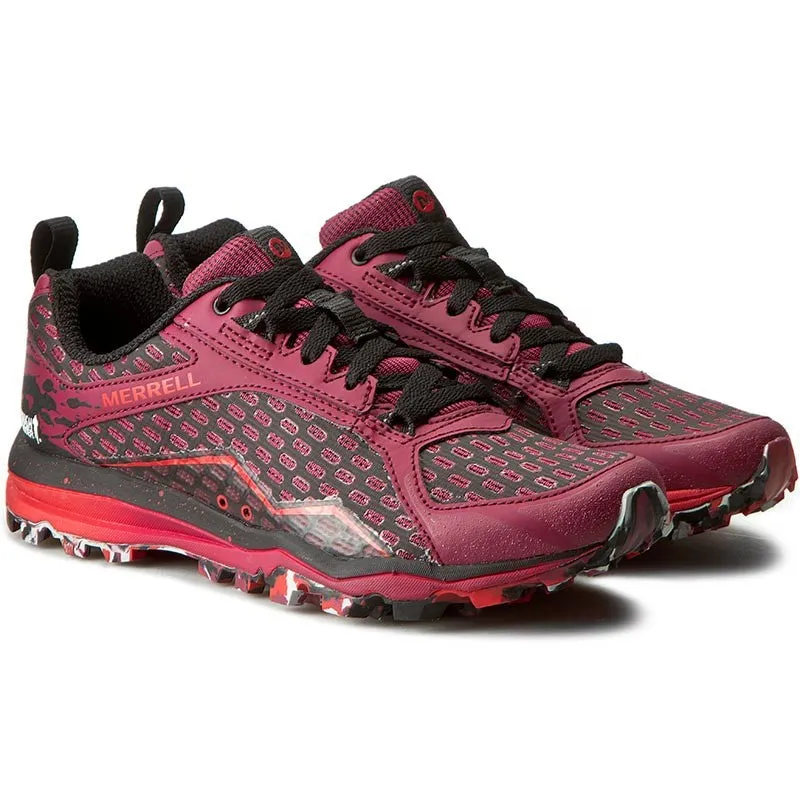 Merrell All Out Crush Tough Mudder Womens Red Shoes