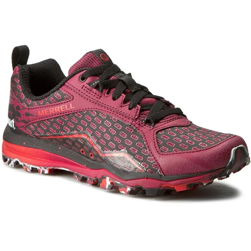 Merrell All Out Crush Tough Mudder Womens Red Shoes