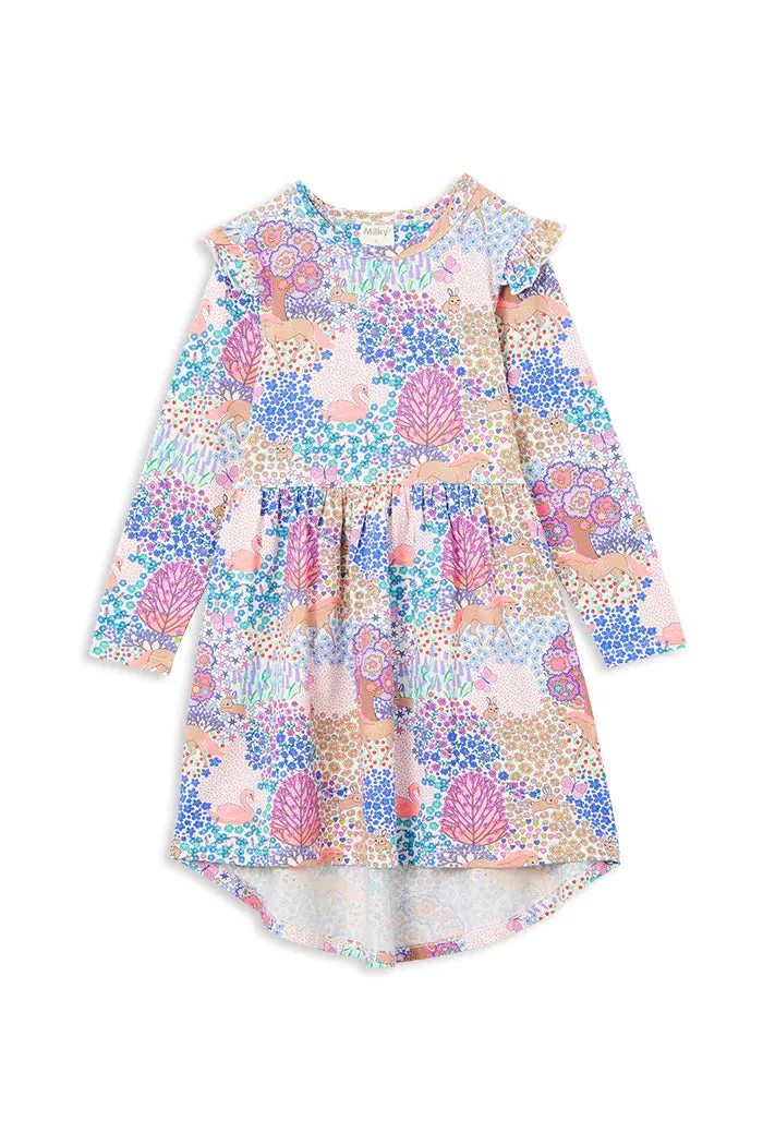 Milky - Patchwork Hi Lo Dress