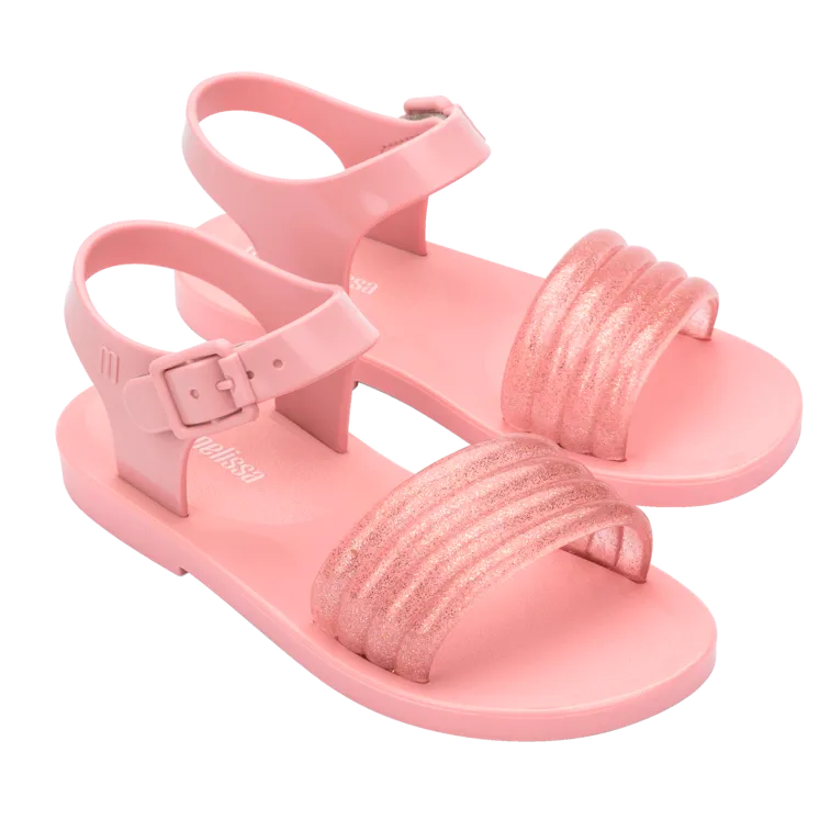 Mini Melissa Mar Wave Kids - Pink / Glitter Pink