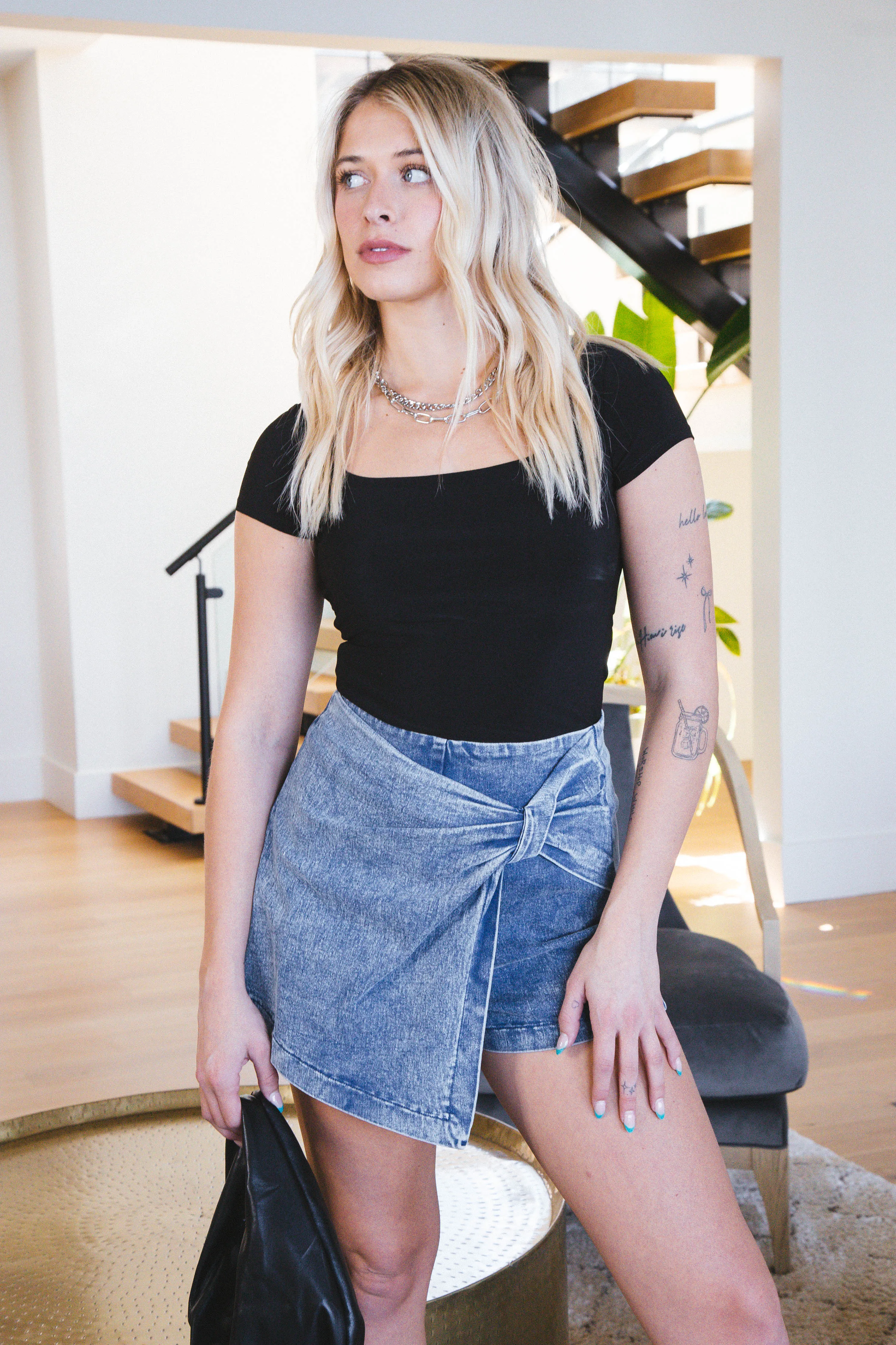 Mirabella Denim Skort, Denim Acid