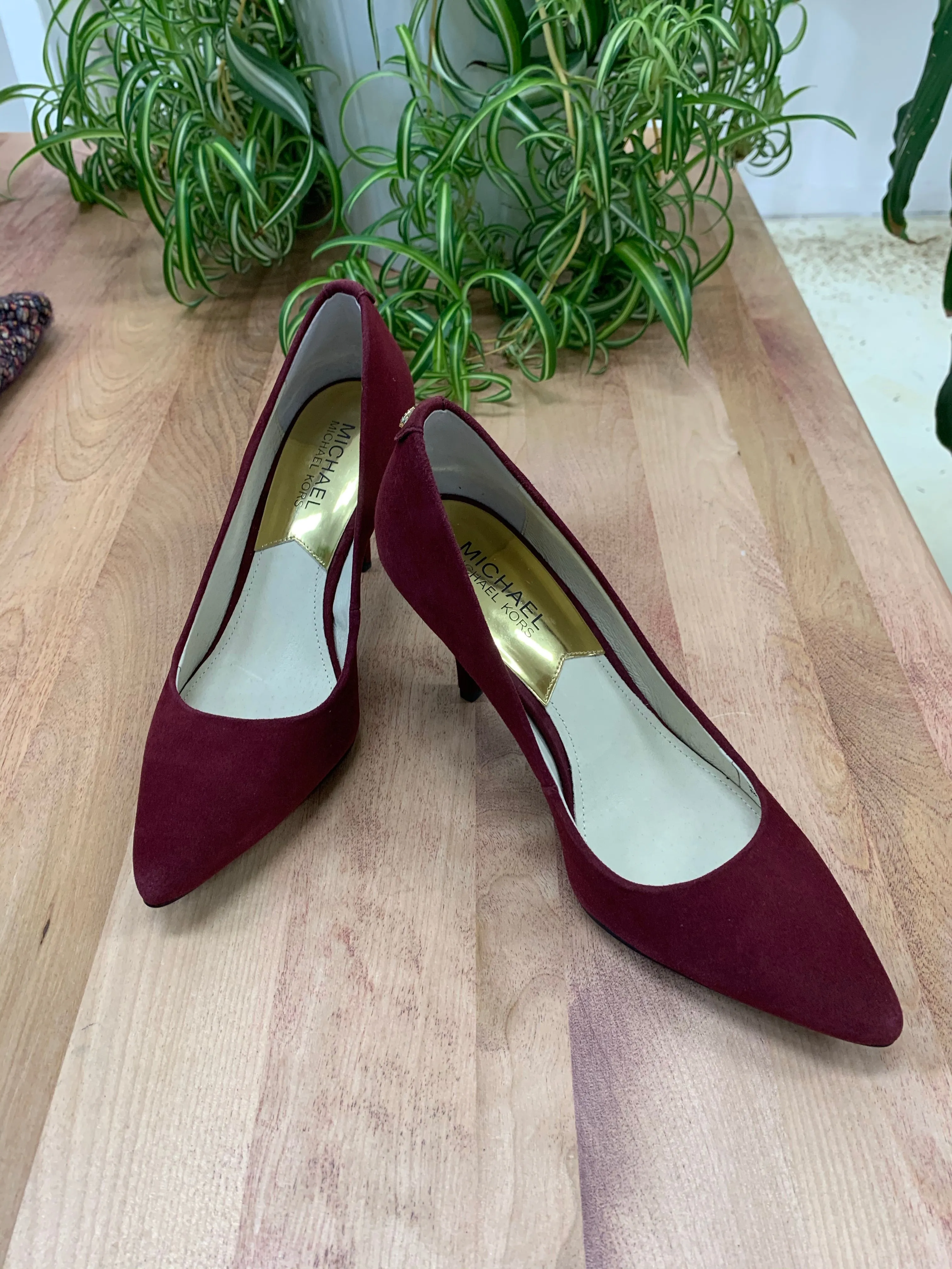 MK Suede Pump