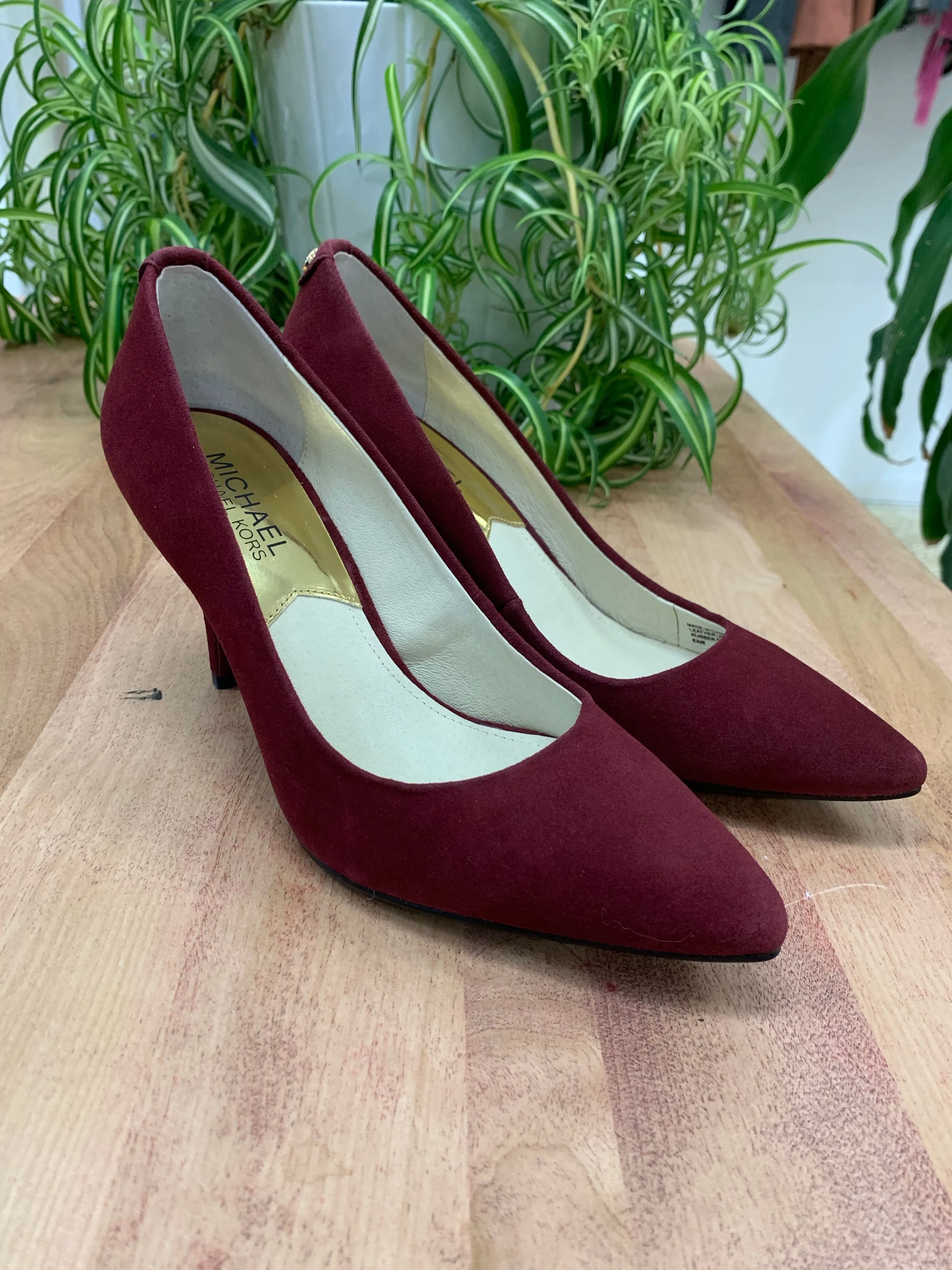 MK Suede Pump