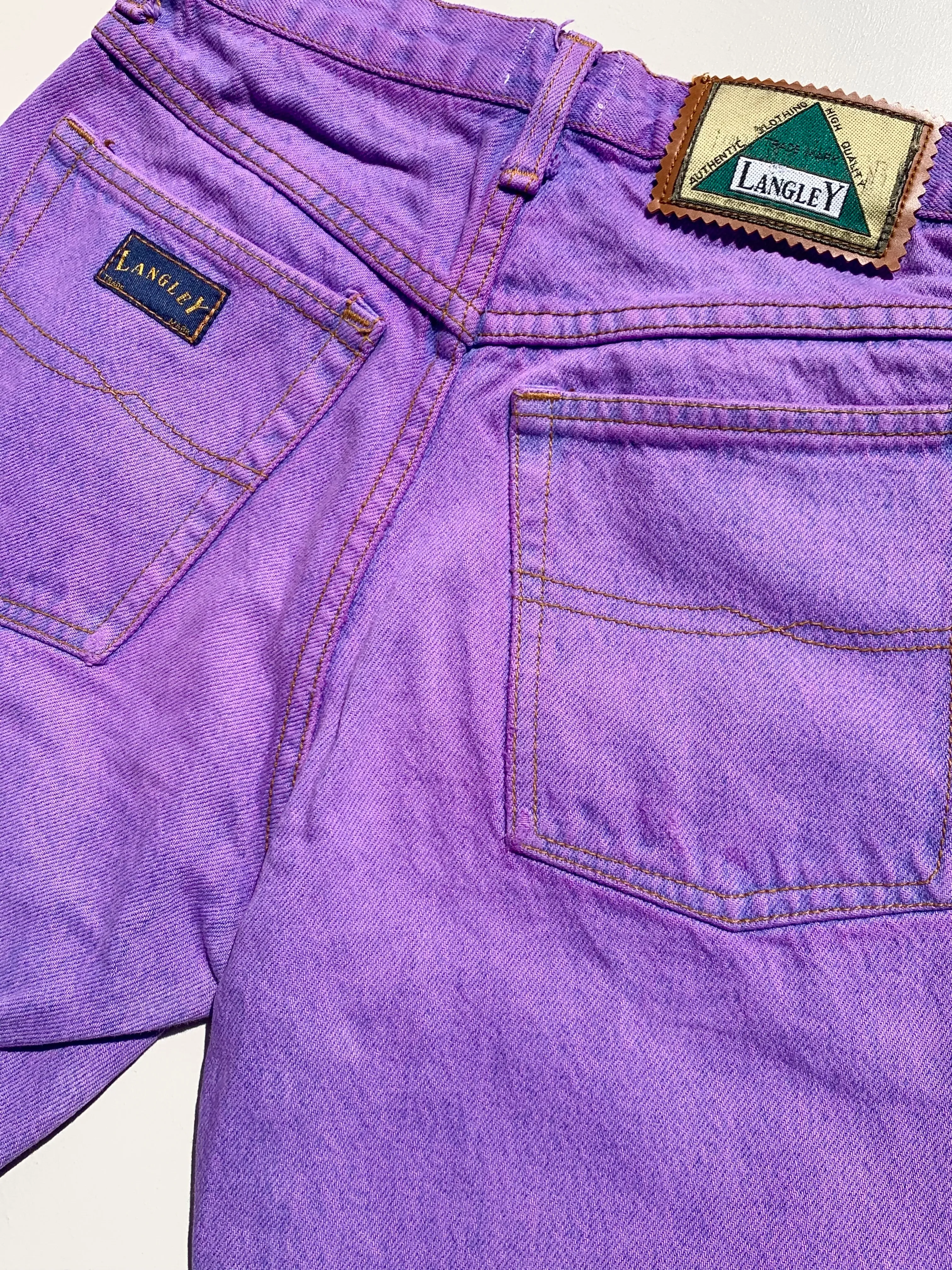 MK VINTAGE LILAC DENIM JEANS talla M