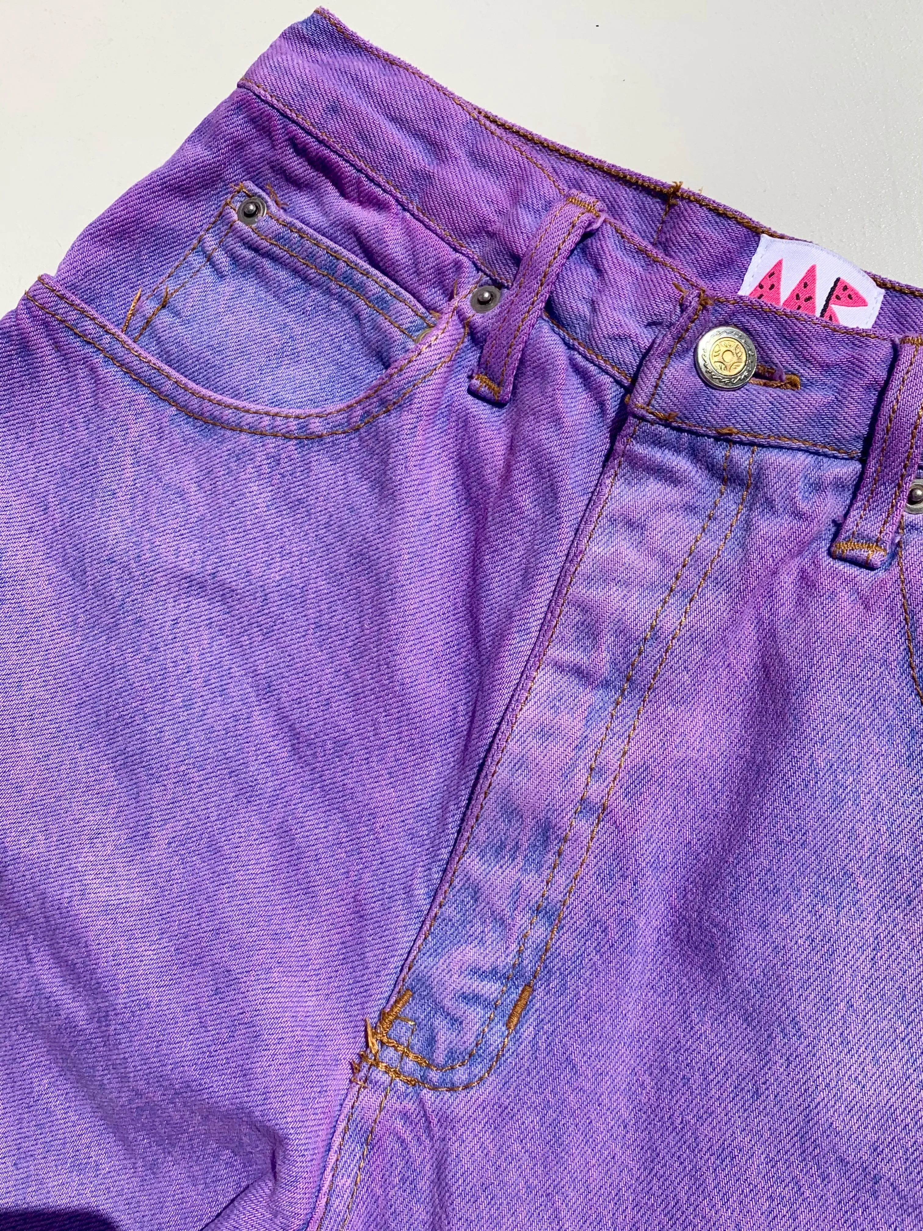 MK VINTAGE LILAC DENIM JEANS talla M