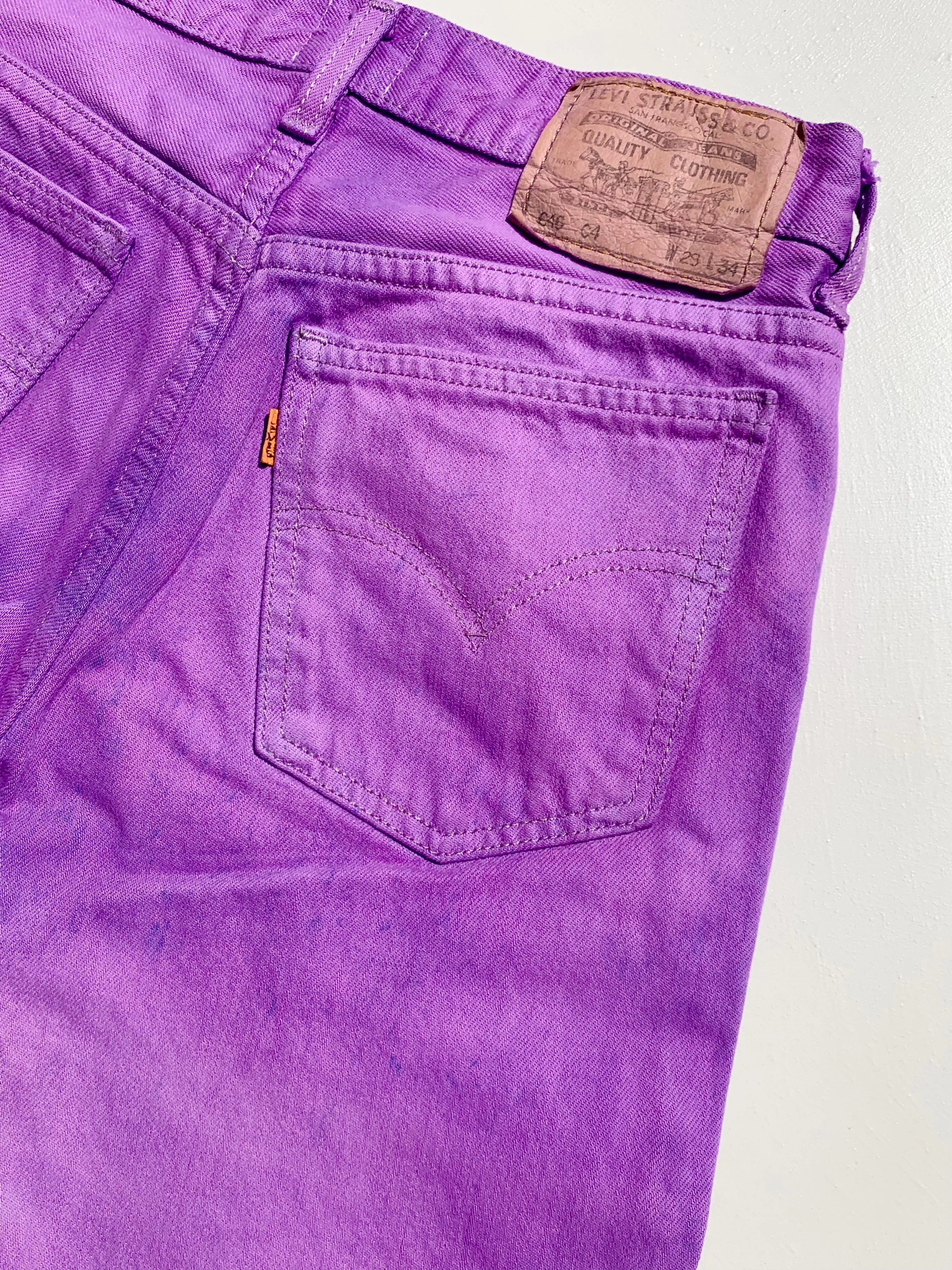 MK VINTAGE LILAC DENIM JEANS talla S/M