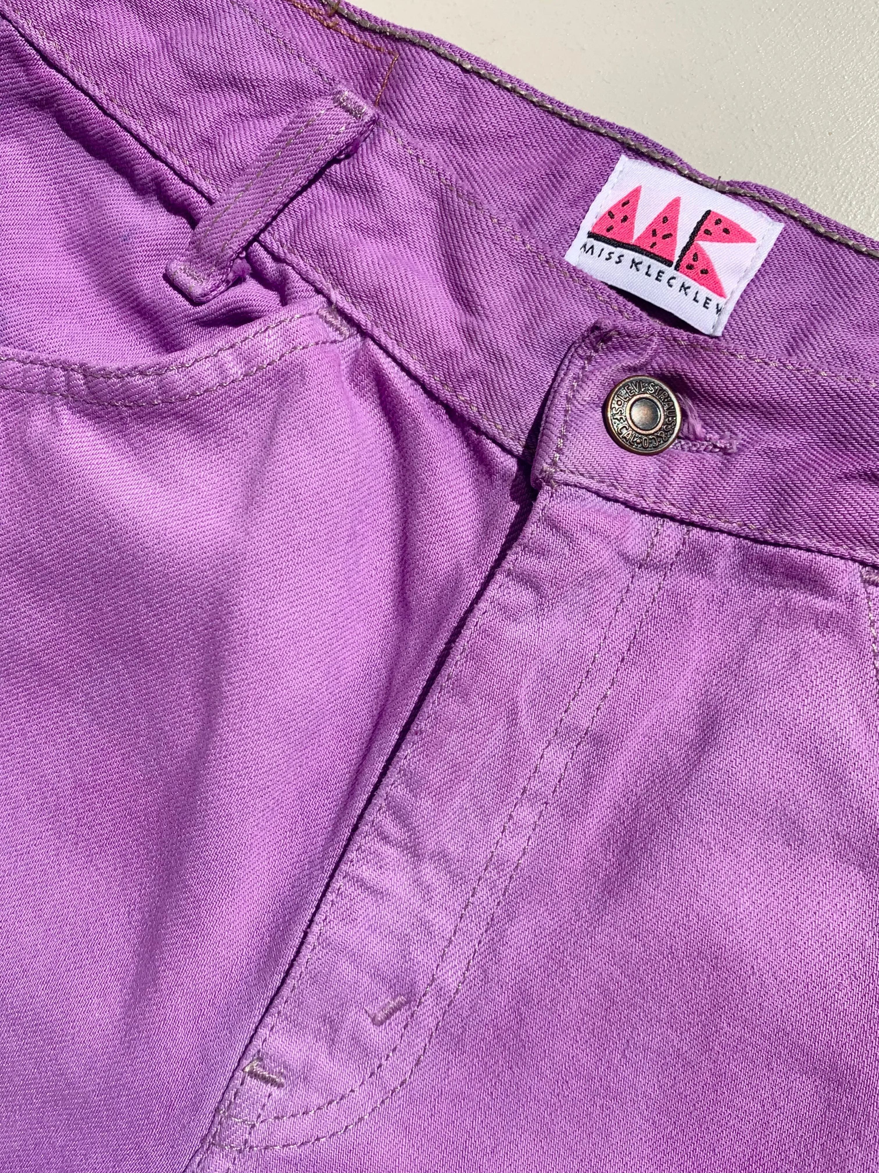 MK VINTAGE LILAC DENIM JEANS talla S/M