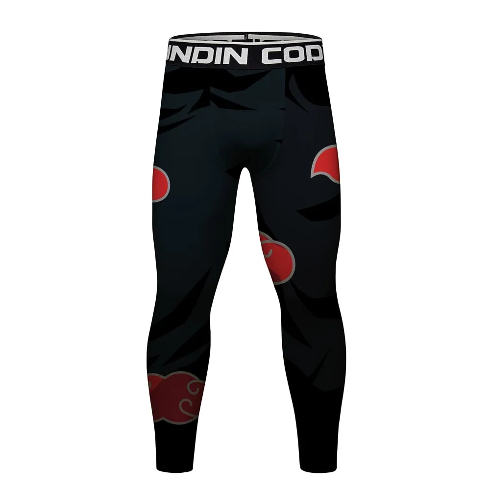 Naruto 'Akatsuki' Elite Short Sleeve Compression Rash Guard Set