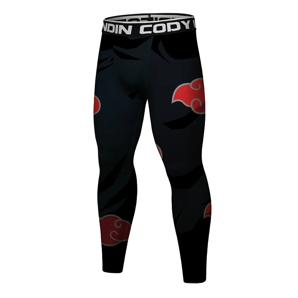 Naruto 'Akatsuki' Elite Short Sleeve Compression Rash Guard Set