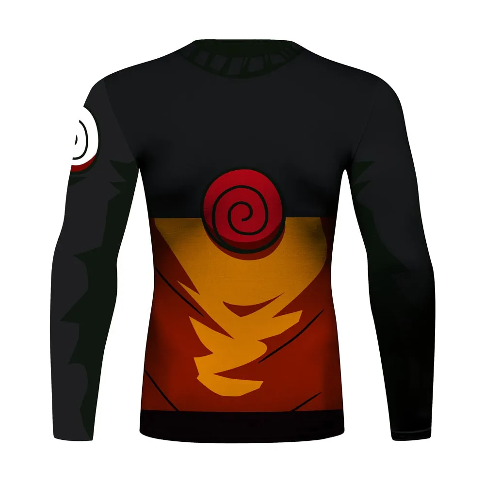 Naruto Elite Long Sleeve Compression Rash Guard Set