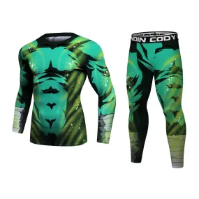 Naruto 'Rock Lee | 2.0' Elite Long Sleeve Compression Rash Guard Set