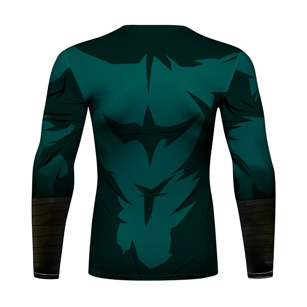 Naruto 'Rock Lee ' Elite Long Sleeve Compression Rash Guard Set