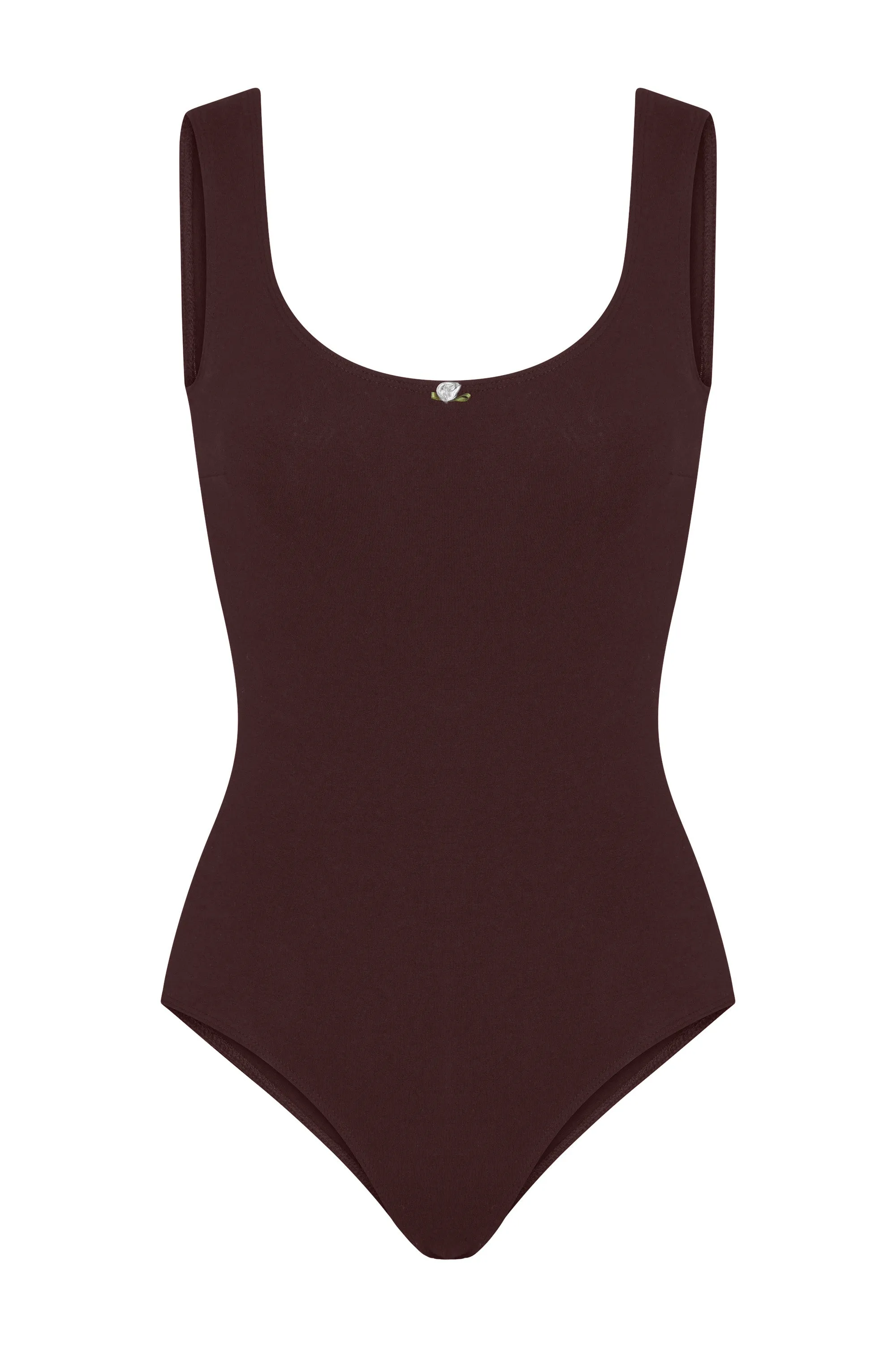 PERFECT SCOOP BODYSUIT IN MOCHA