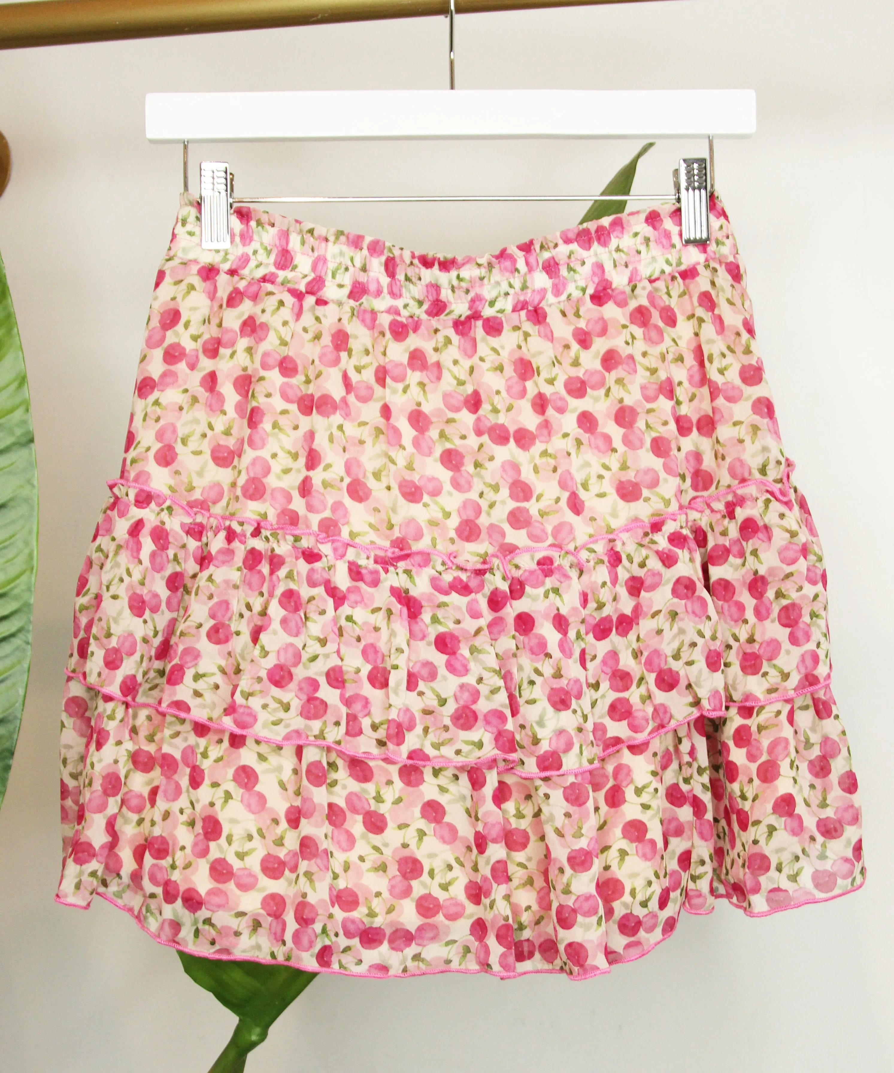 Printed Mini Skirt - Pink Combo