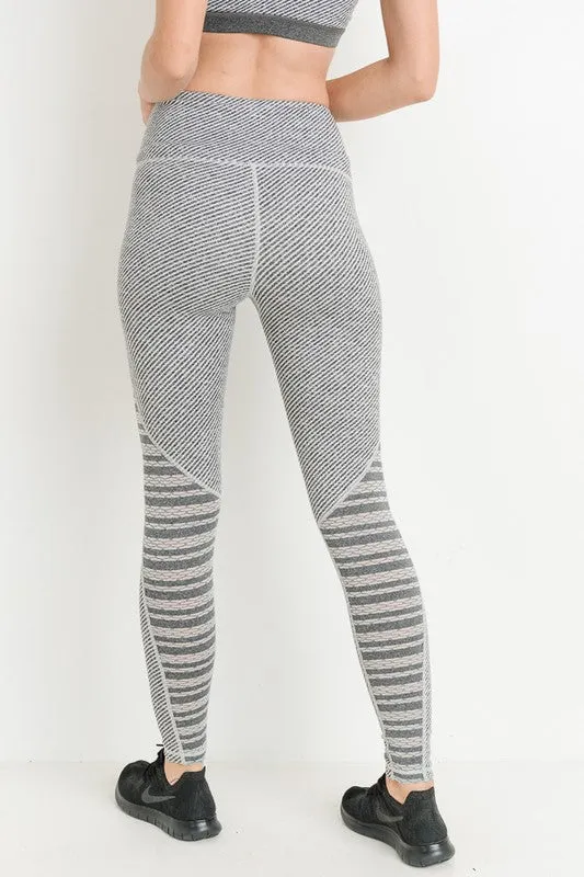 Raw Moda Grey Mesh Panels Leggings