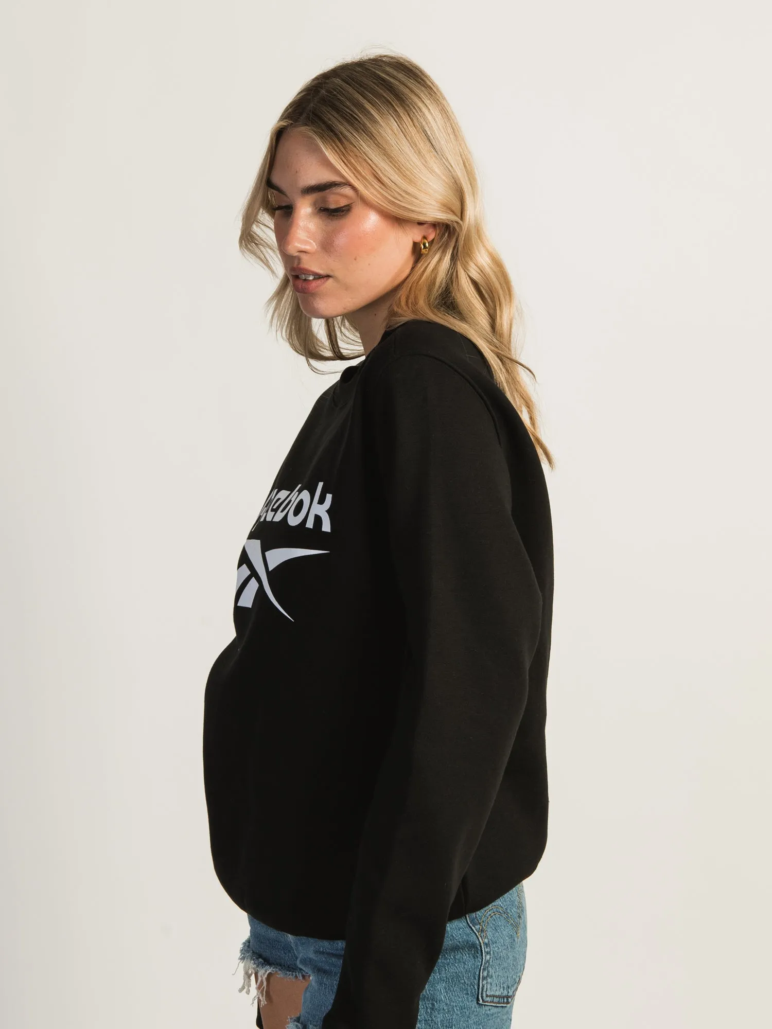 REEBOK BIG LOGO FLEECE CREWNECK