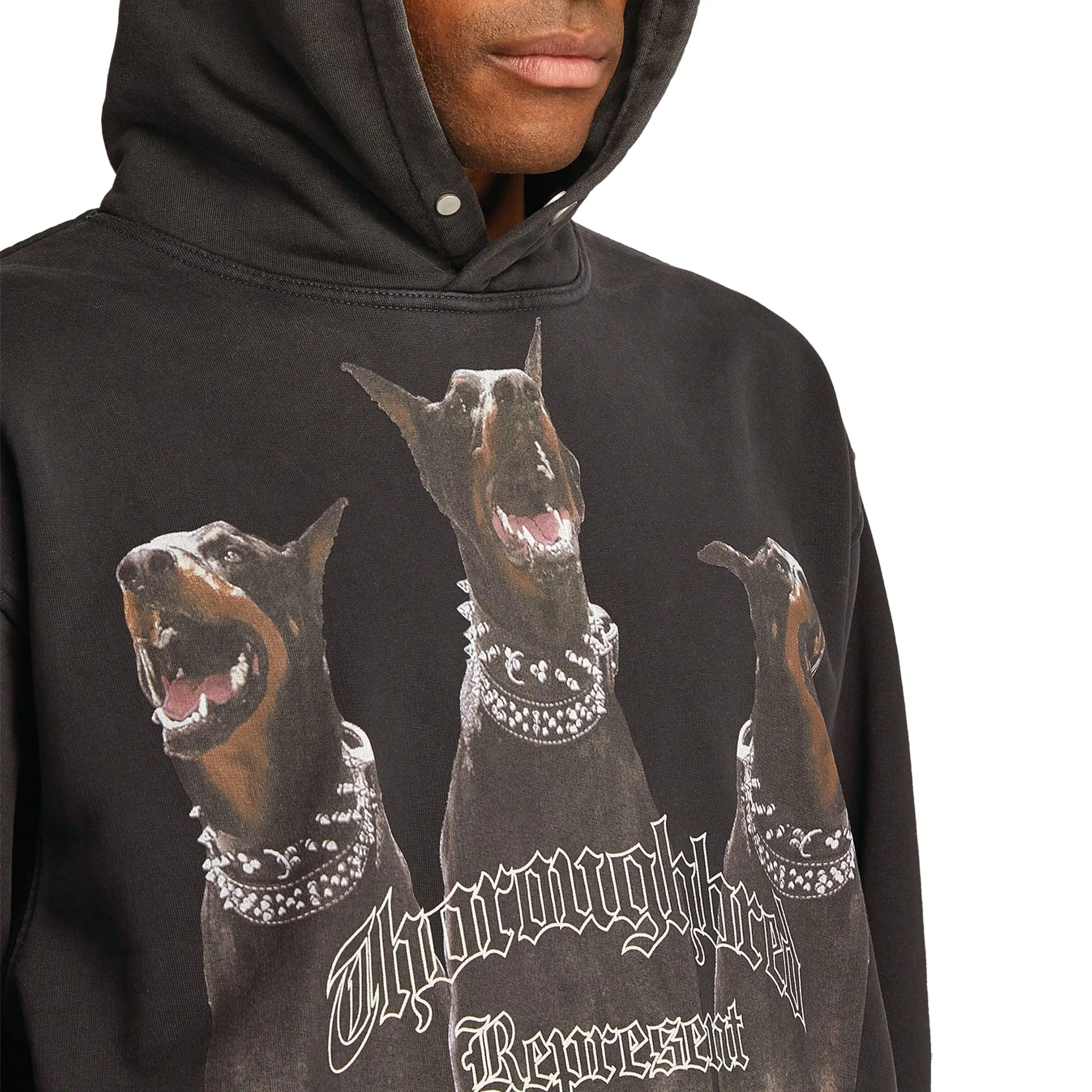 Represent Thoroughbred Vintage Black Hoodie