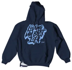 Retro 9 University Blue All Star Hoody - Livin Life - Navy