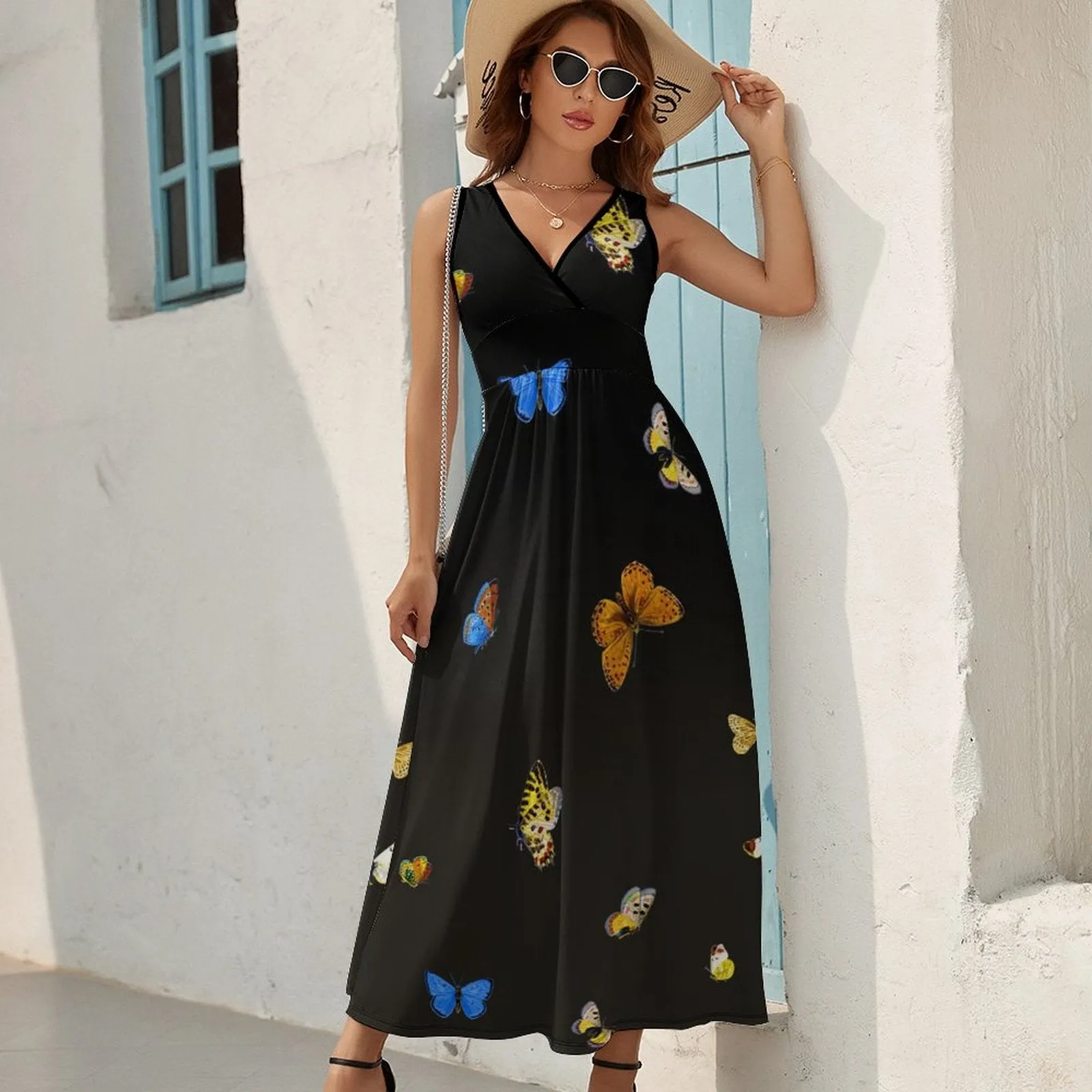 Sleeveless Long Dress (NZ028) Sleeveless dress