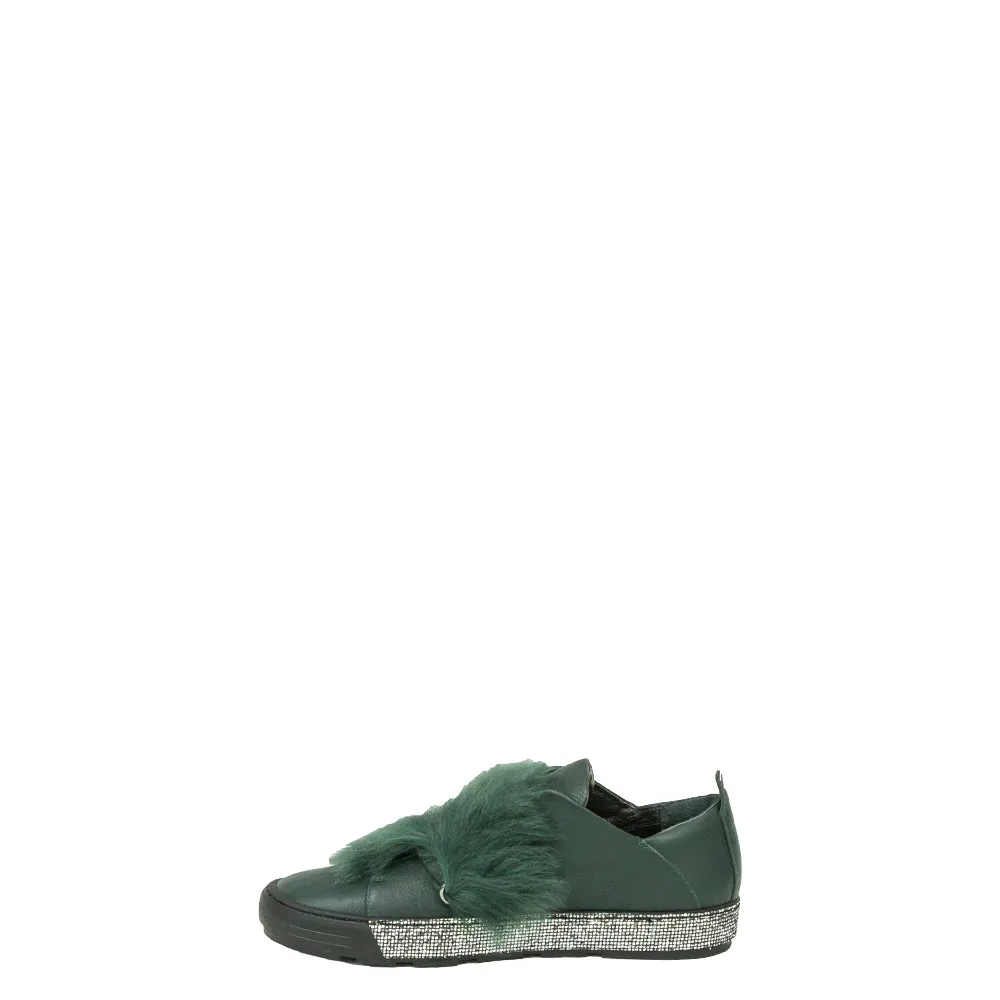 Sneaker Fur Nappa Forest Green