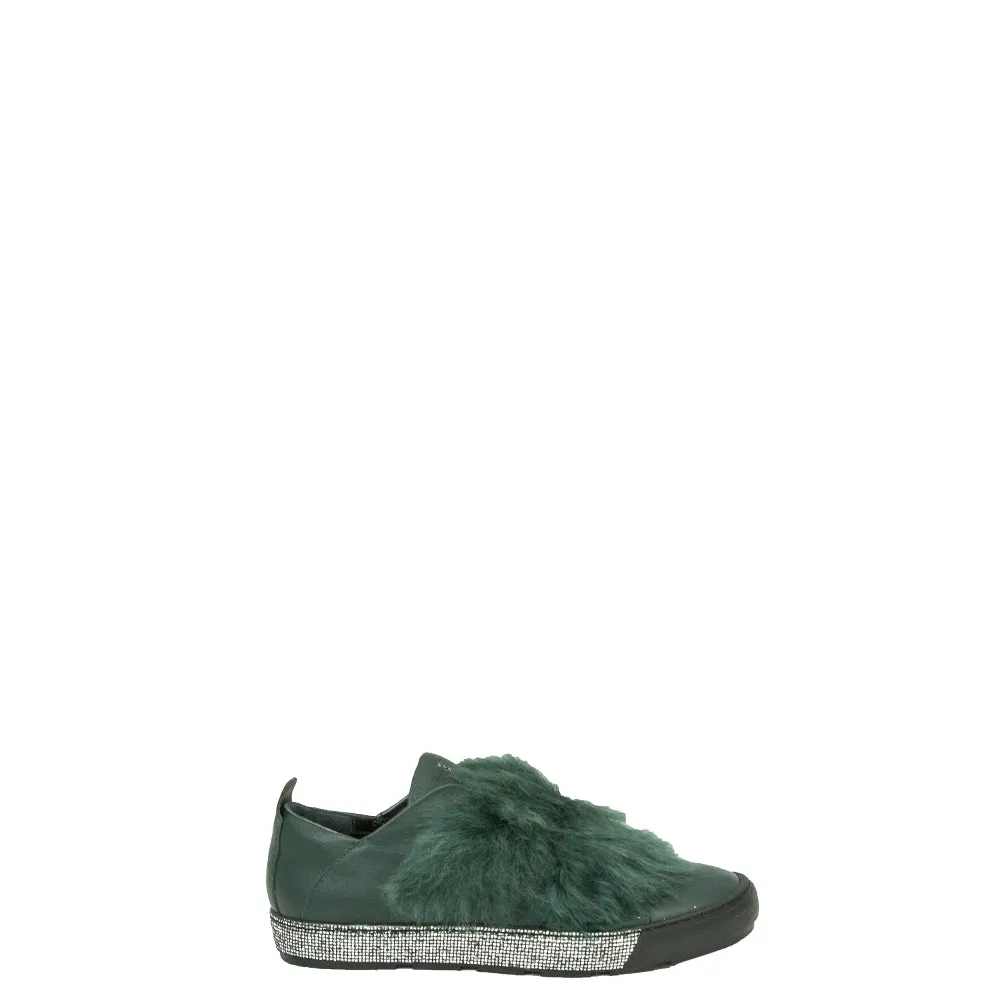 Sneaker Fur Nappa Forest Green