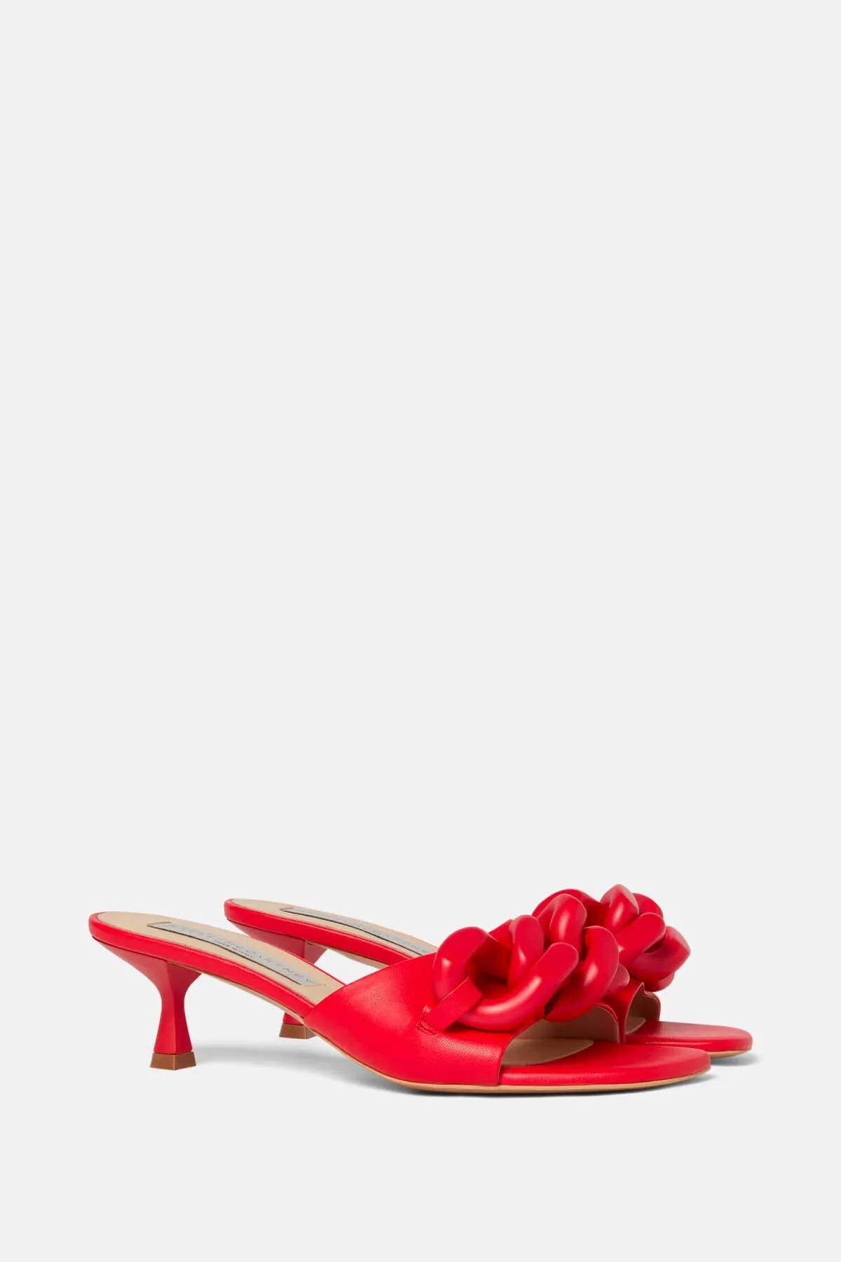 Stella McCartney Falabella Kitten Heel - Red