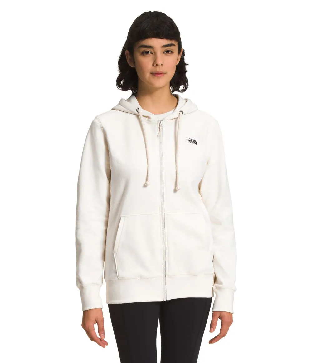 'The North Face' Women's Heritage Patch Full Zip Hoodie - Gardenia White