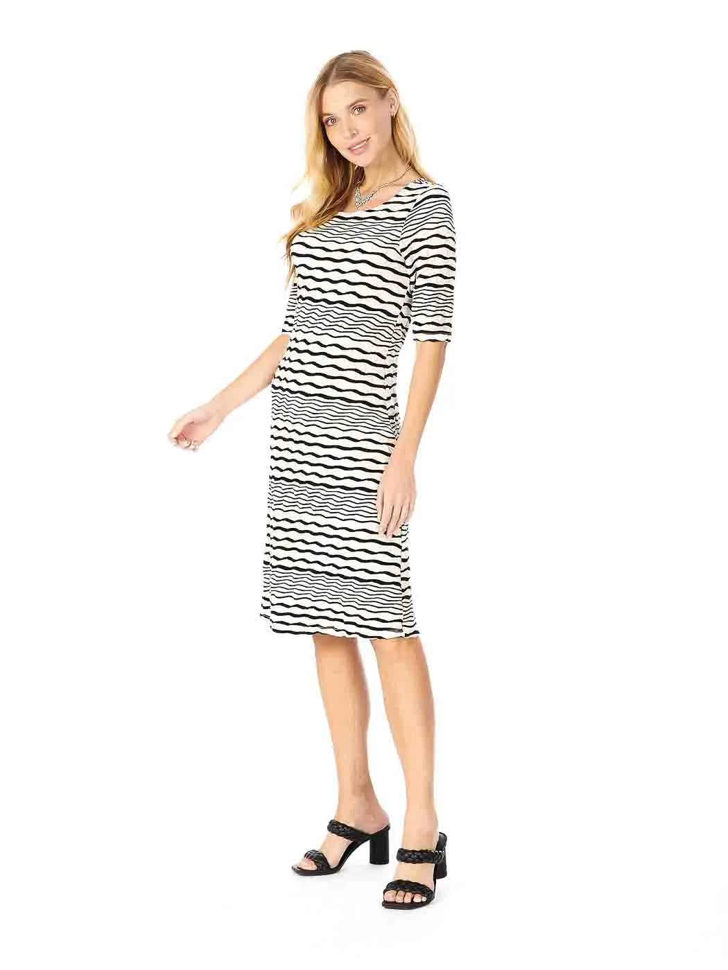 Tianello Stripe Knit, Jersey Jacquard, "S.S. Ballet Dress"