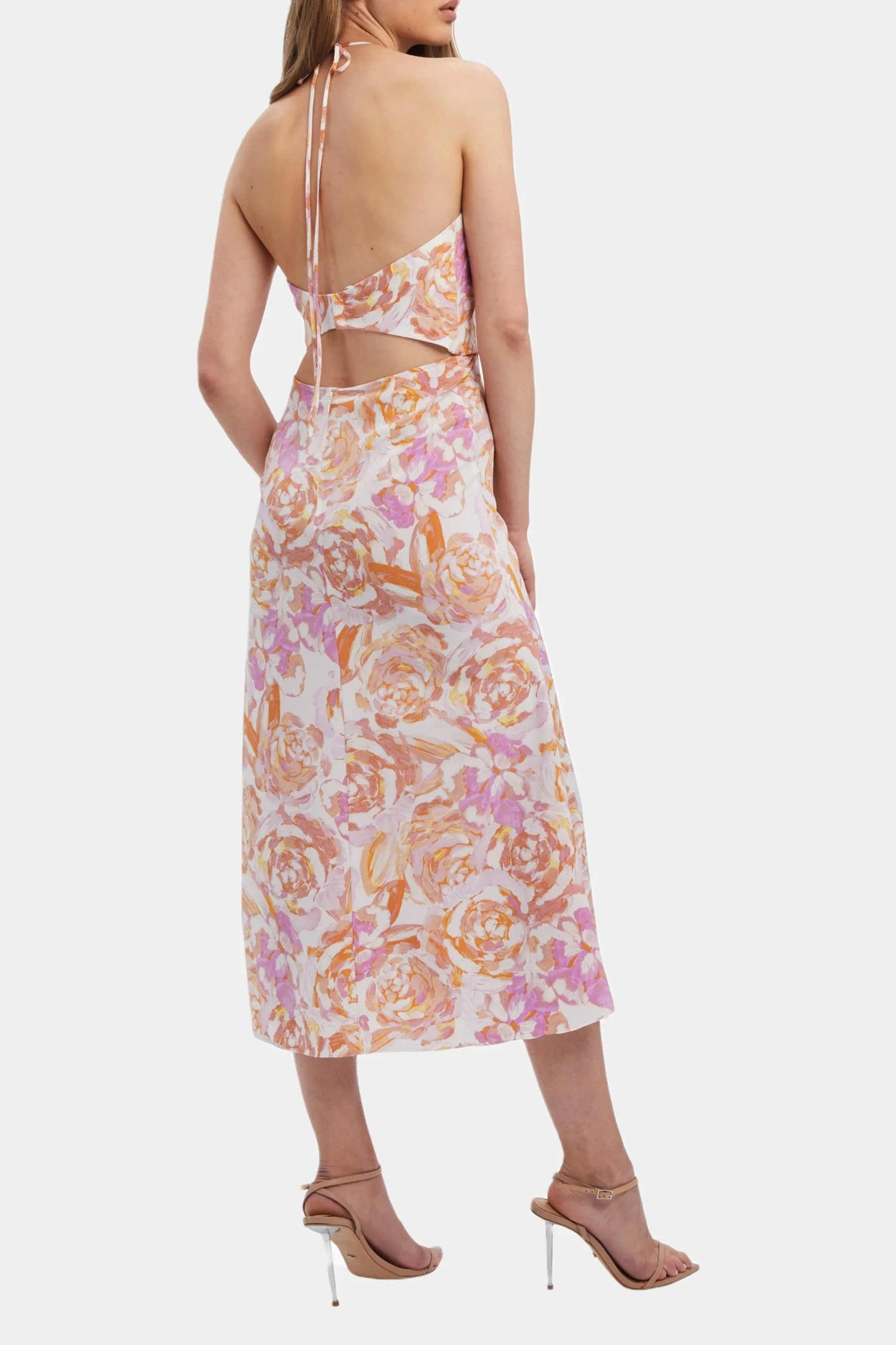 VERVE FLORAL MIDI DRESS