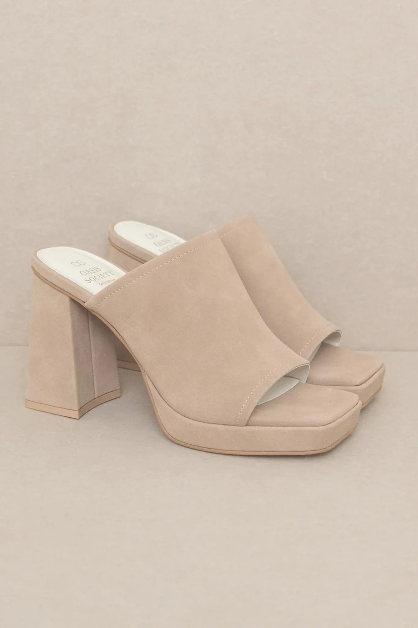 Vivienne Platform Heels Taupe