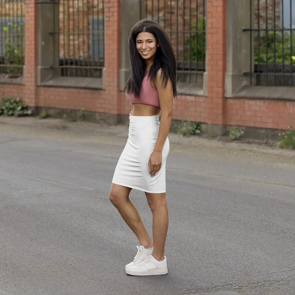 Women's Mini Skirt - White