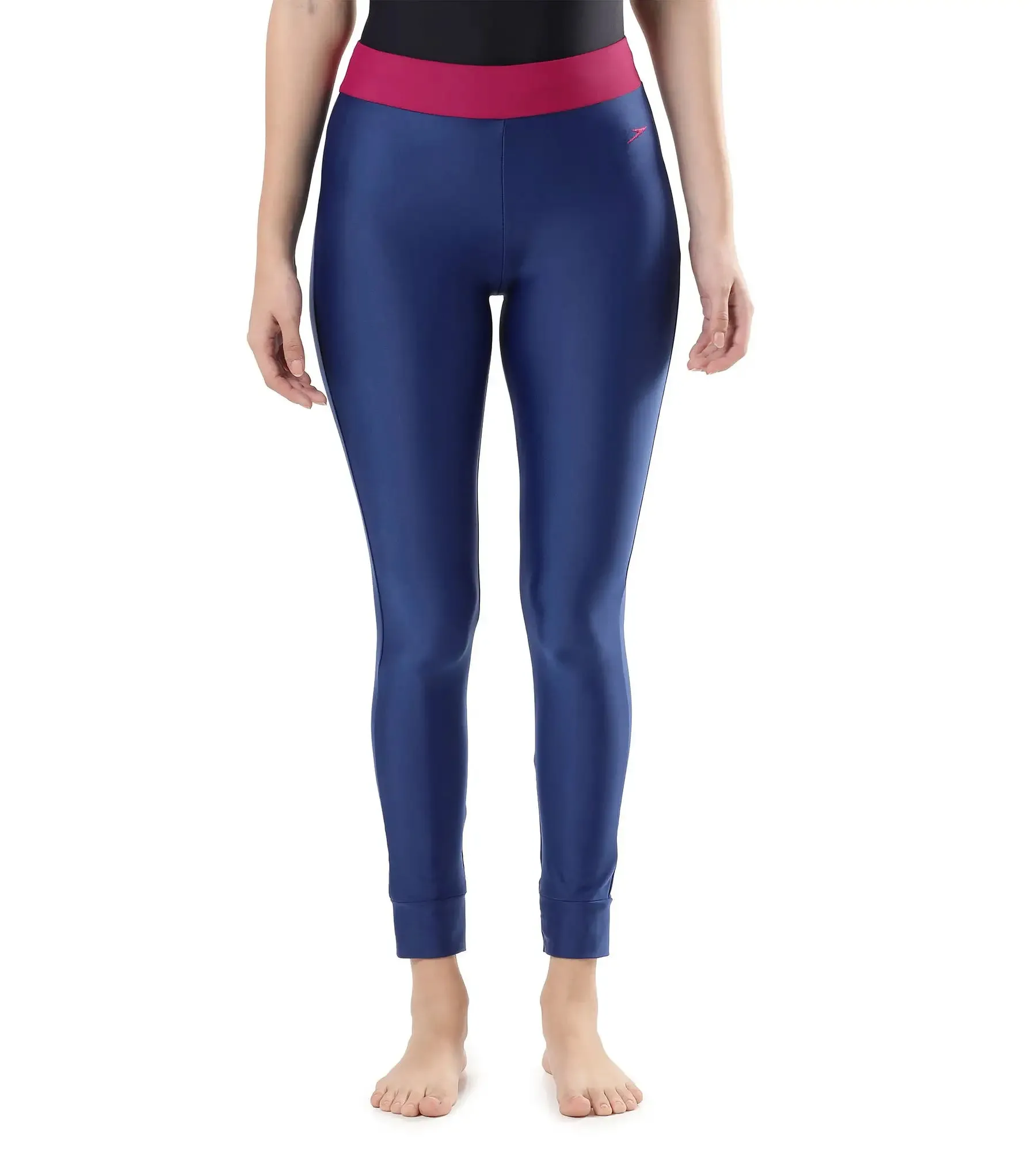 Women's Solid Contrast Leggings - Ammonite & Berry